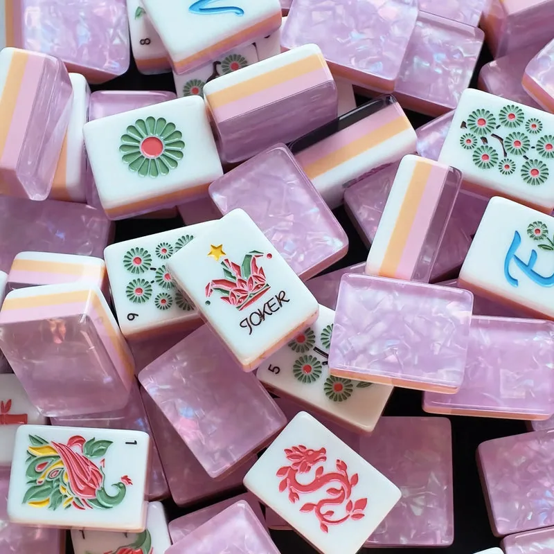 Blossom Shimmer Garden Party Mahjong Set