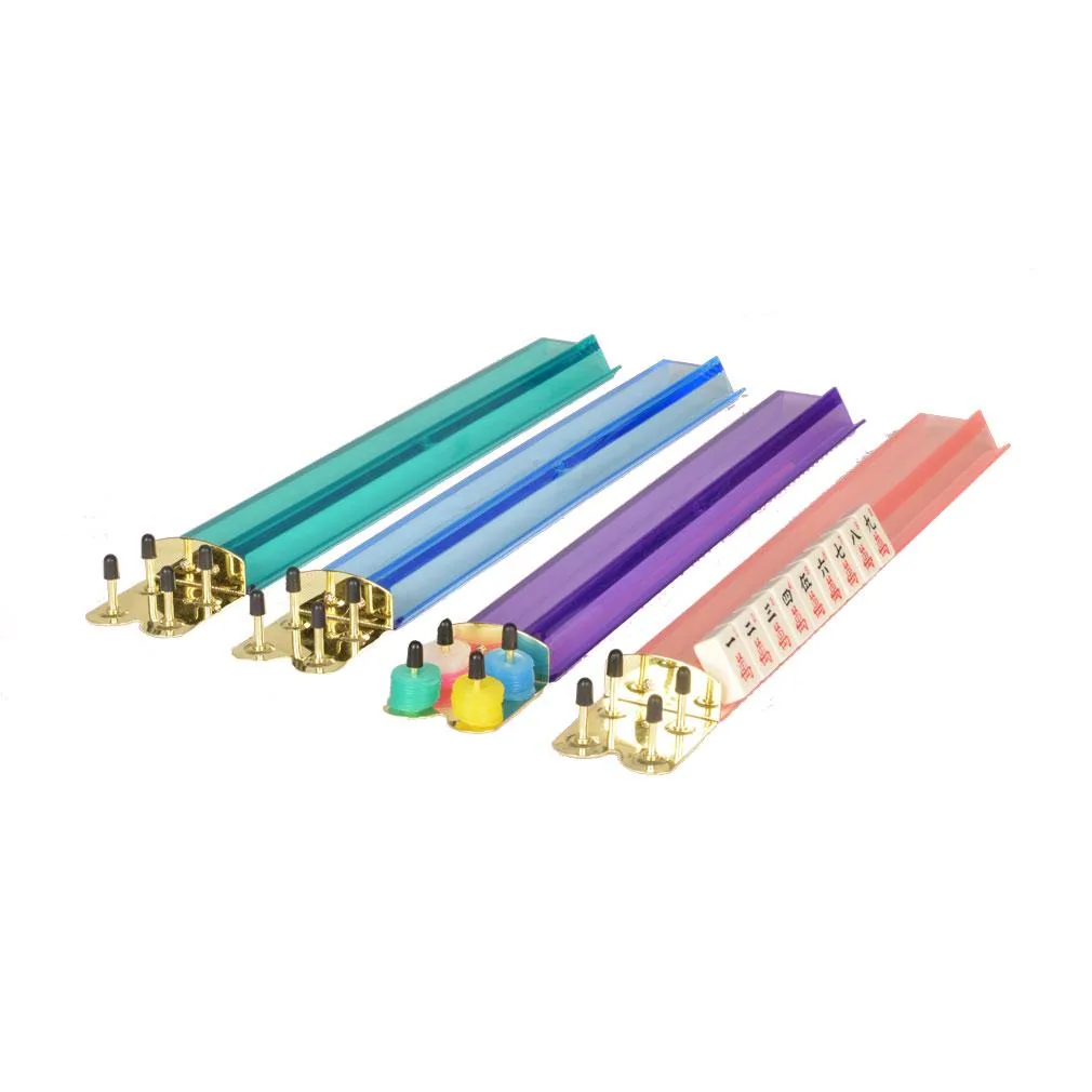Multi-Color Acrylic Mahjong Racks, 18" (Set of 4)