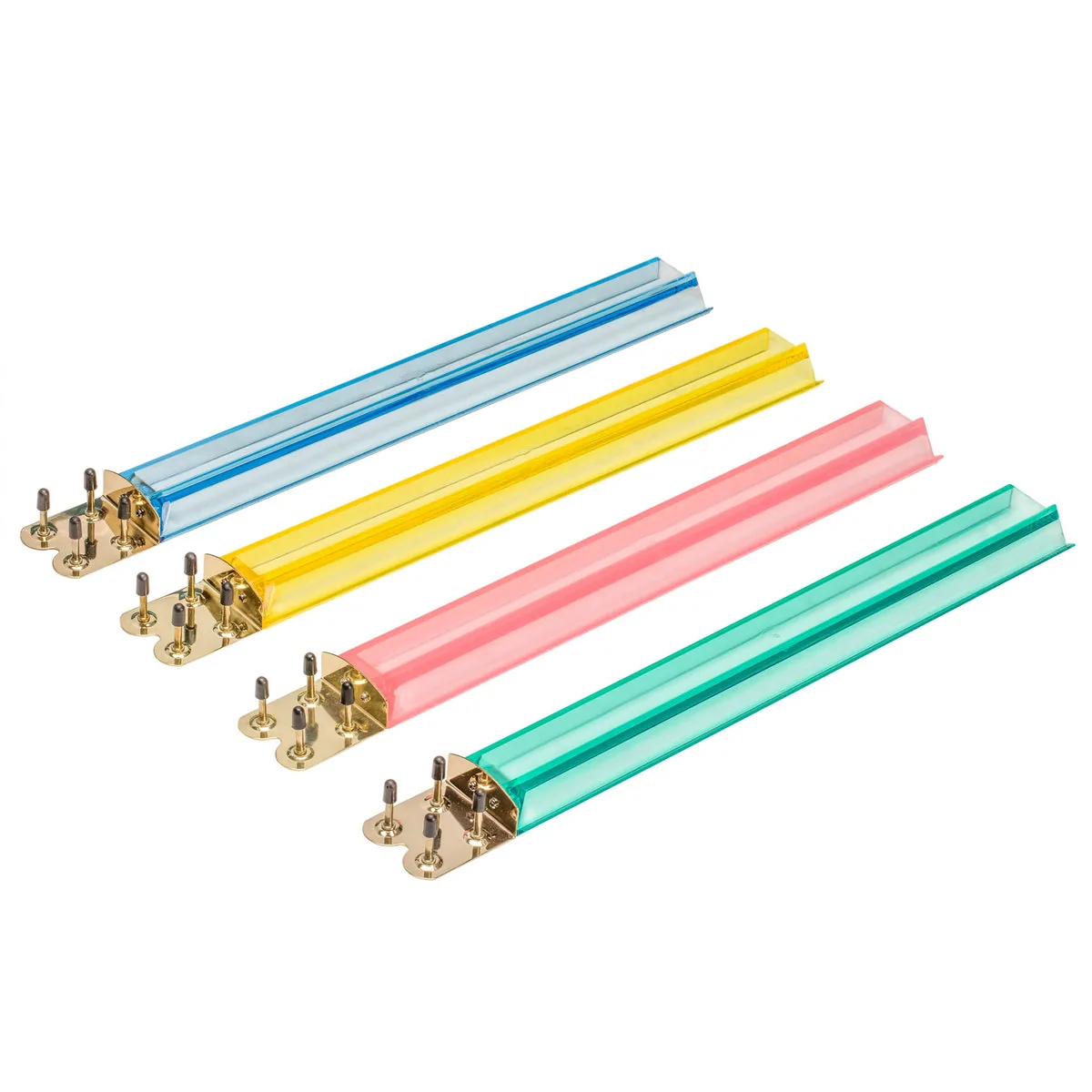 Jewel Tone Multi-Color Acrylic Mahjong Racks, 18" (Set of 4, Racks Only)
