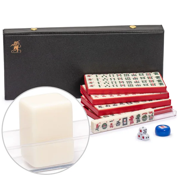 Travel Size American Mahjong Set, "Inkstone" - 166 Mini Melamine Tiles