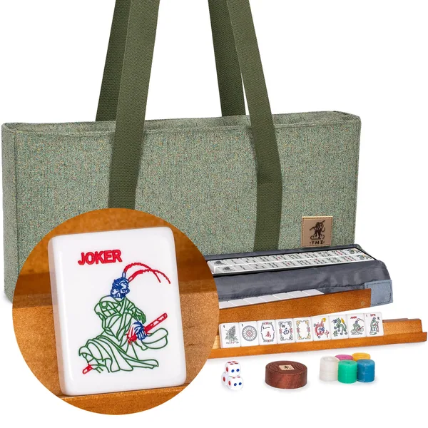 American Mahjong Set, "Celestial Harmony" with Green Soft Case