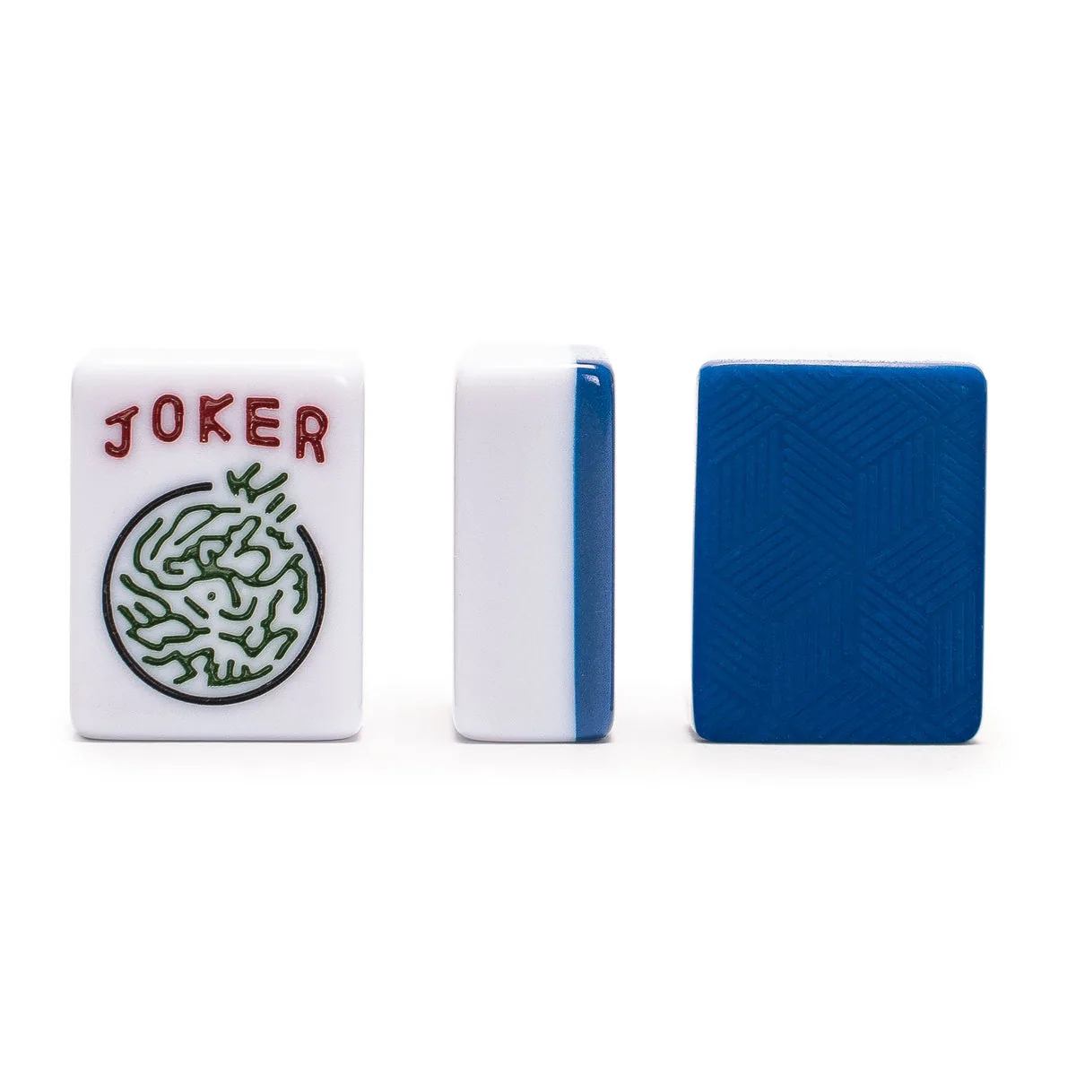 American Mahjong Tiles, "Indigo Tides" - 166 Medium-Size Melamine Pieces, Tiles-Only Set