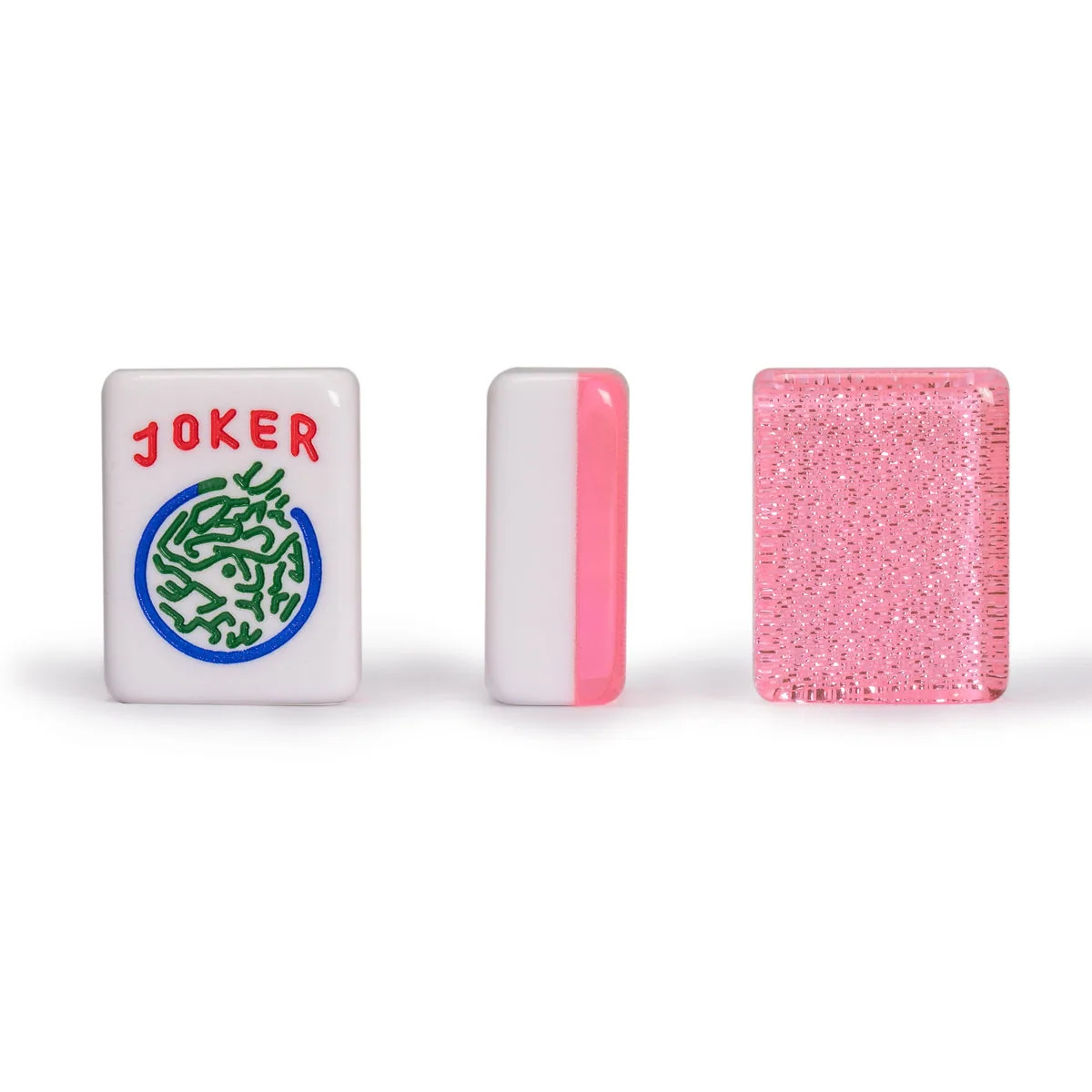 Set of 166 American Mahjong Tiles, "Pink Sparkles" (Tiles Only)