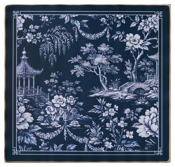 Dark Chinoiserie Mahjong Mat