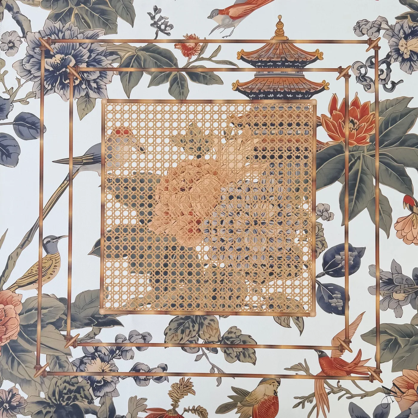 Pagoda Garden Mat (Leatherette)