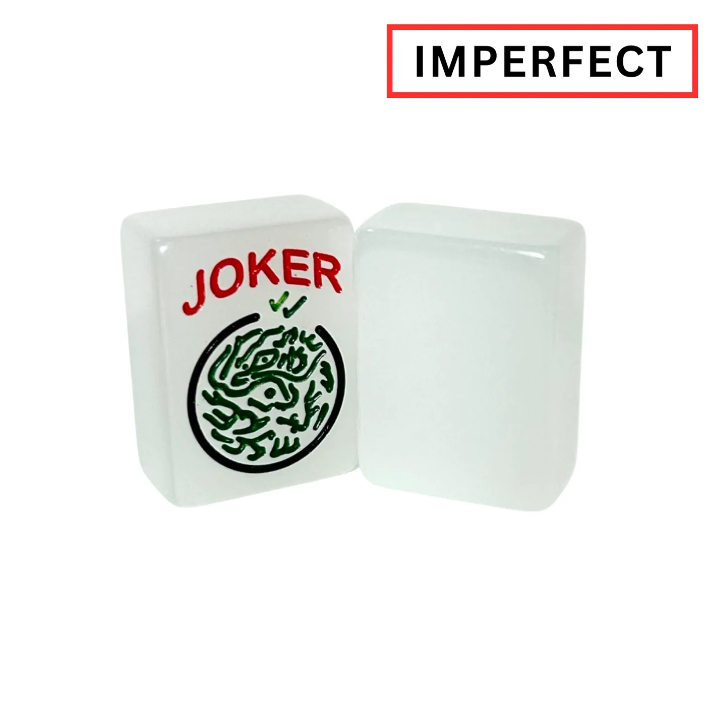 IMPERFECT Translucent White Clearance American Mah Jongg Tiles