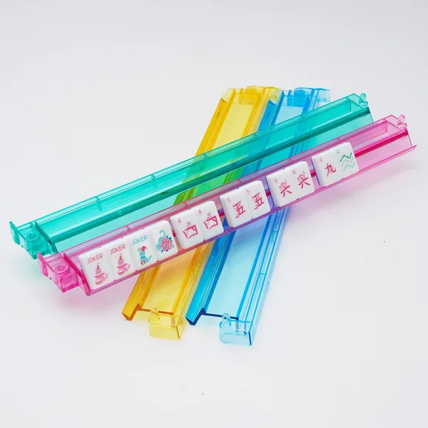 4-Pack Mahjong Tile Rack & Pusher