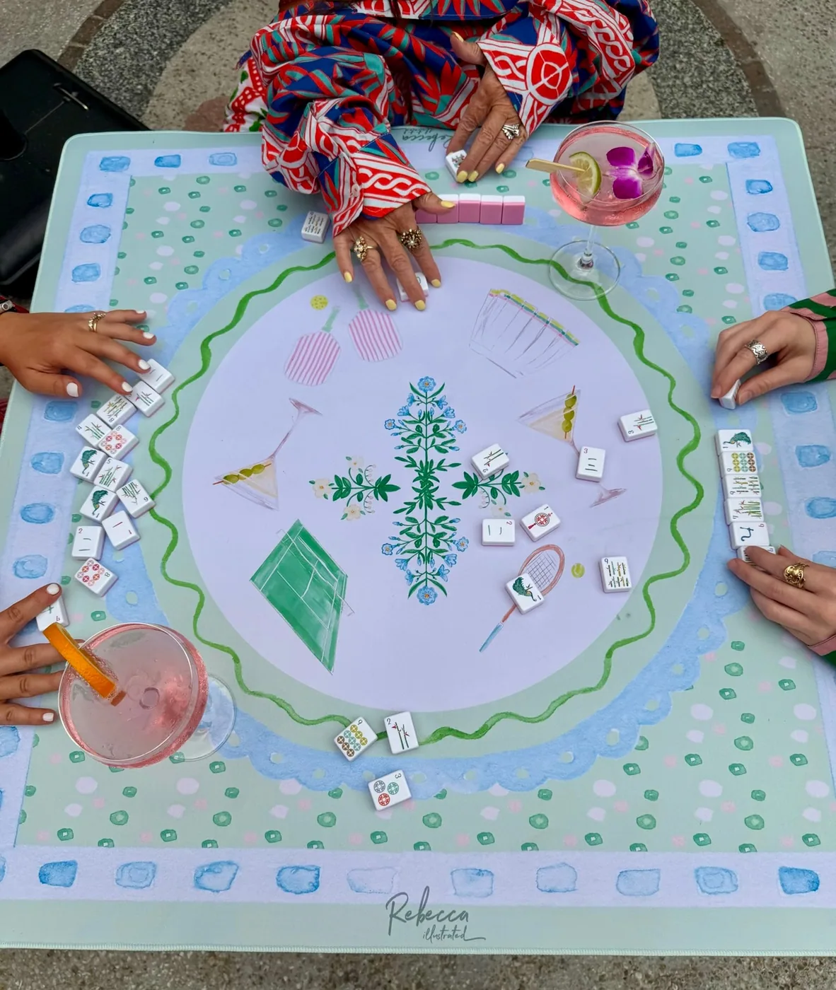 PICKLE BALL-MAHJONG MAT