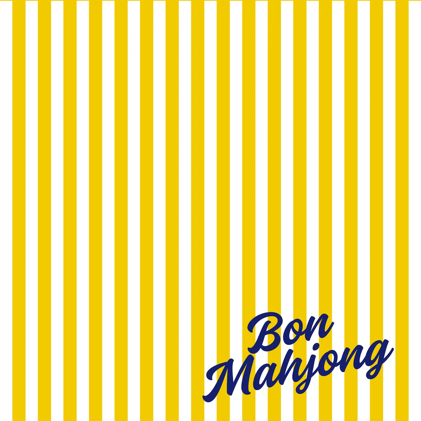 MAHJONG GAME MAT: CABANA STRIPE IN YELLOW