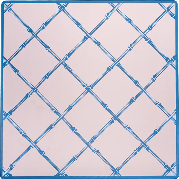 MAHJONG GAME MAT: TRELLIS IN PETAL PINK