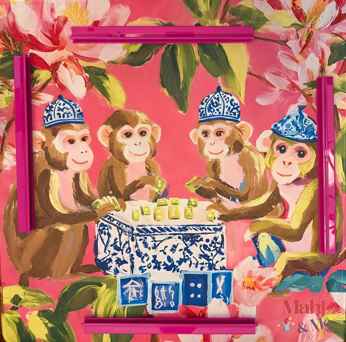 Monkey Mahj Travel Mat