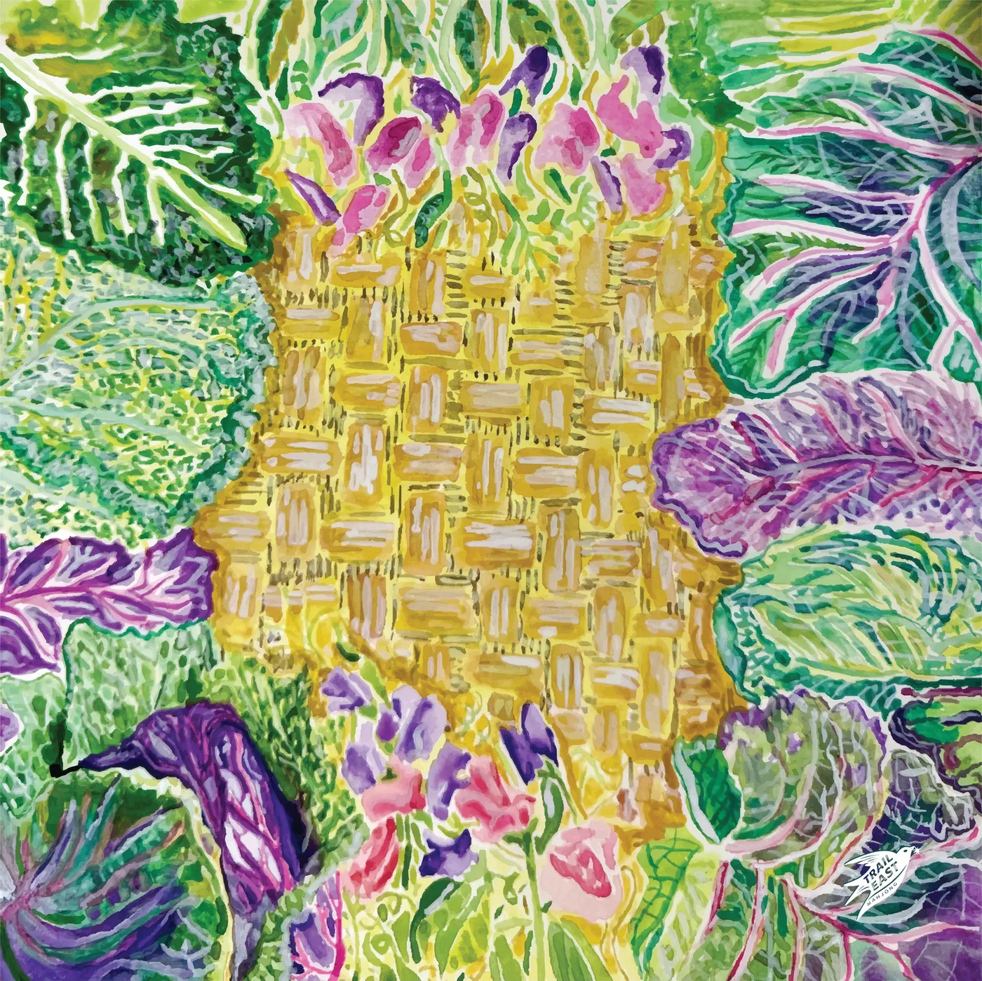 Cabbage Blossoms | 33"x 33" SI Signature™ faux leather