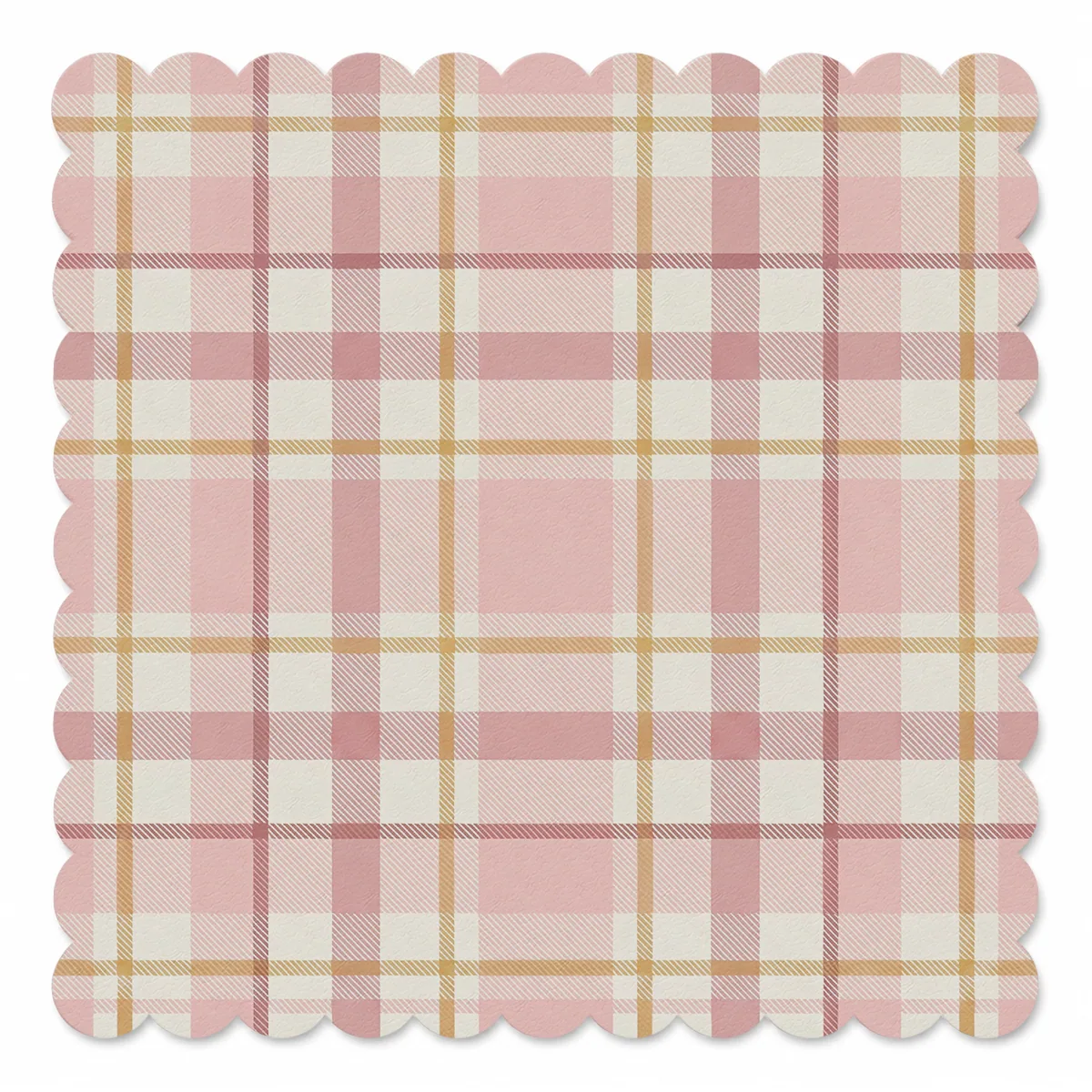 Blush Tartan Elegance