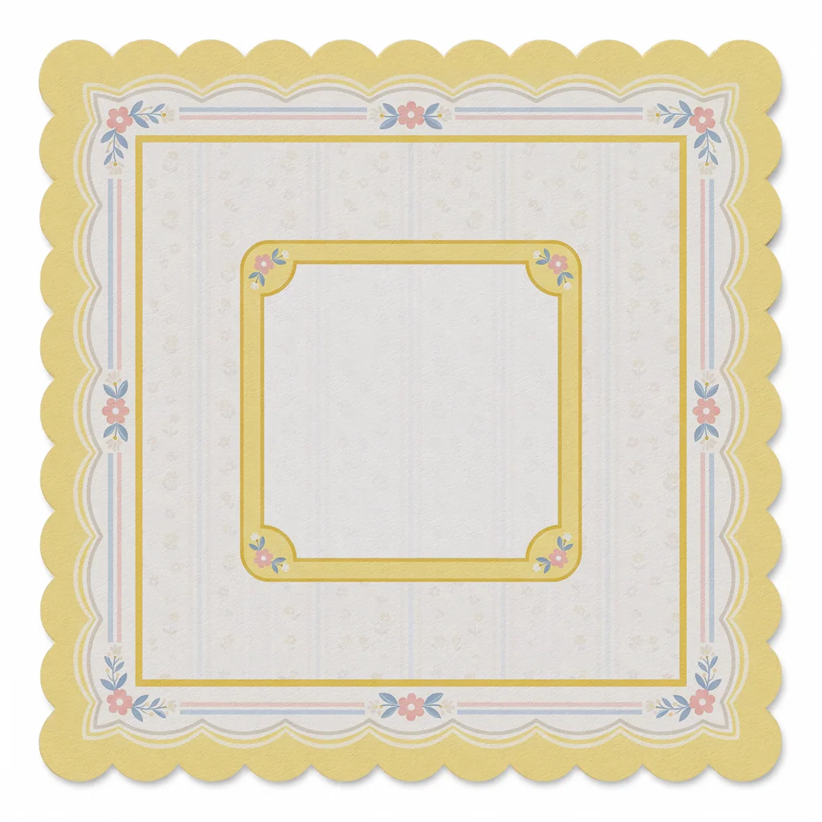 Buttercream Cottage Floral Frame