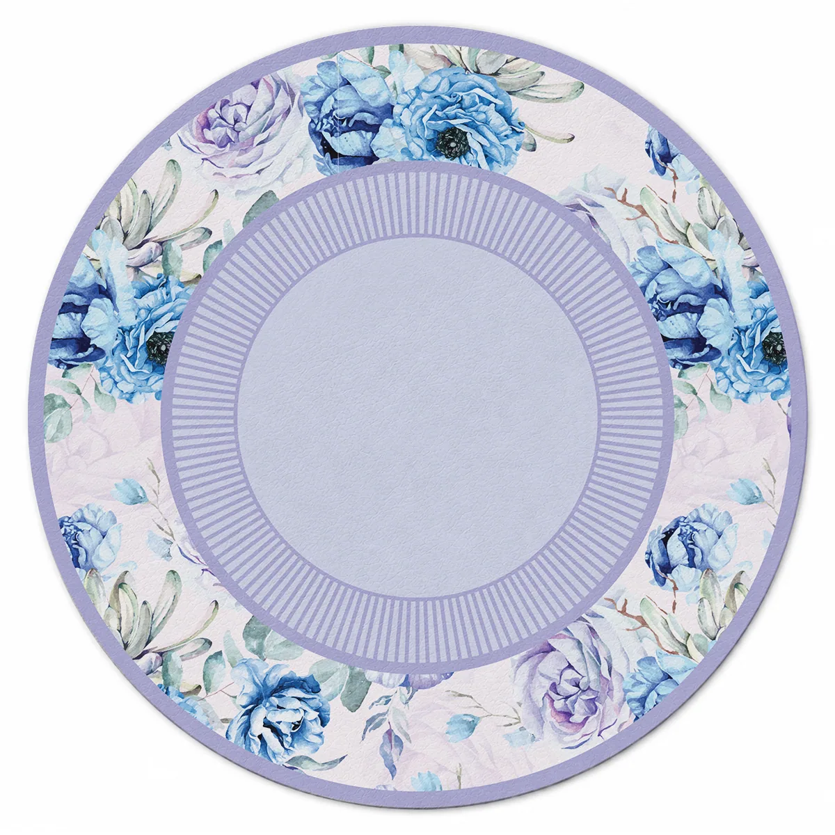 Dusty Blue Peony Wreath