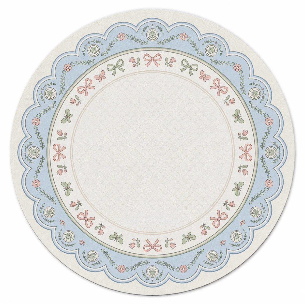 Ribbon Wreath Periwinkle