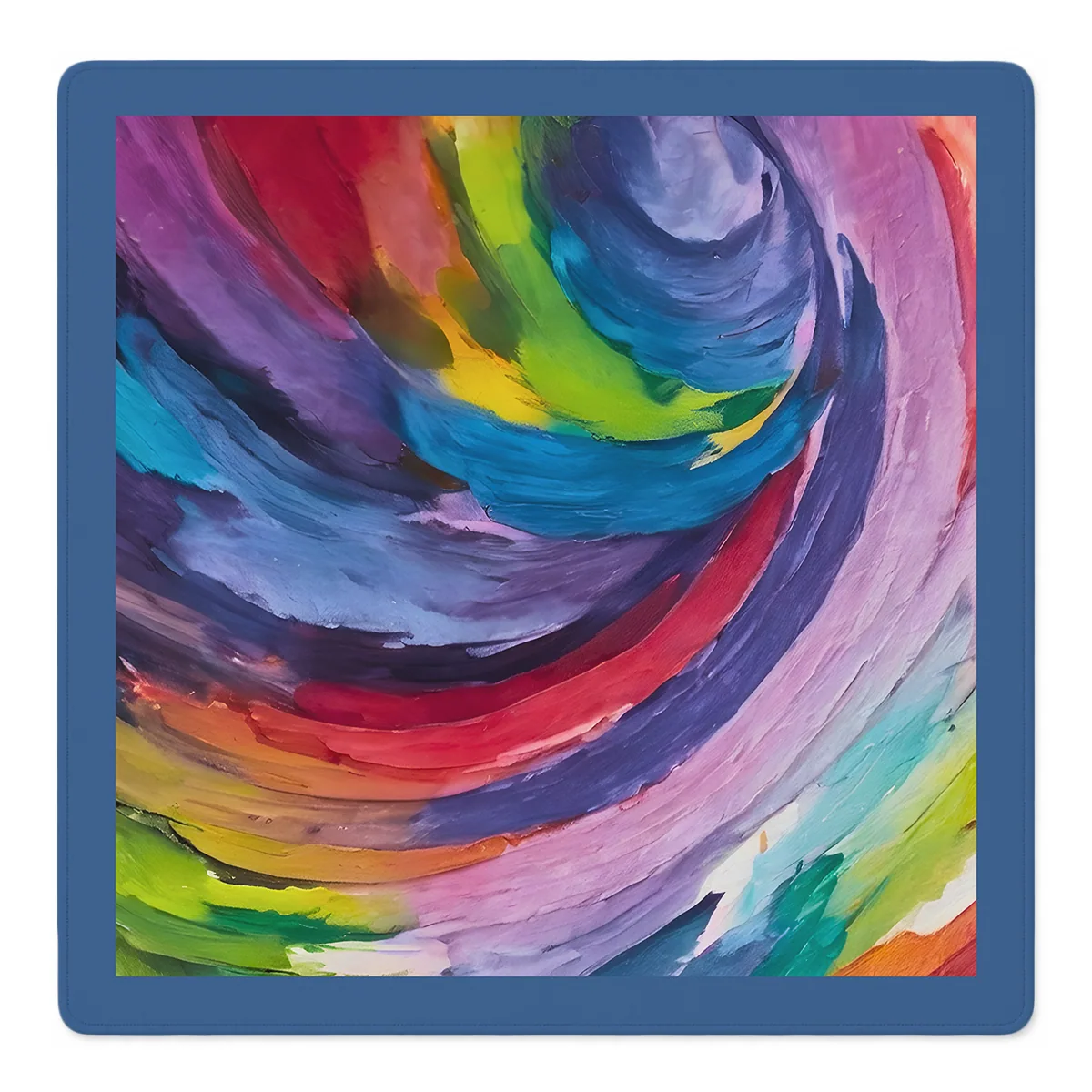 Brush Hour Blue Border