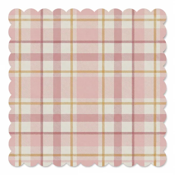 Blush Tartan Elegance