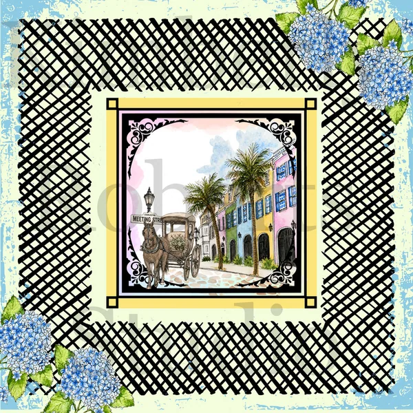 Charleston Charm Mahjong Mahjong Mat
