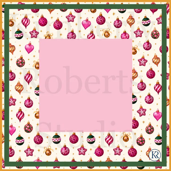 Pink Christmas Mahjong Mahjong Mat