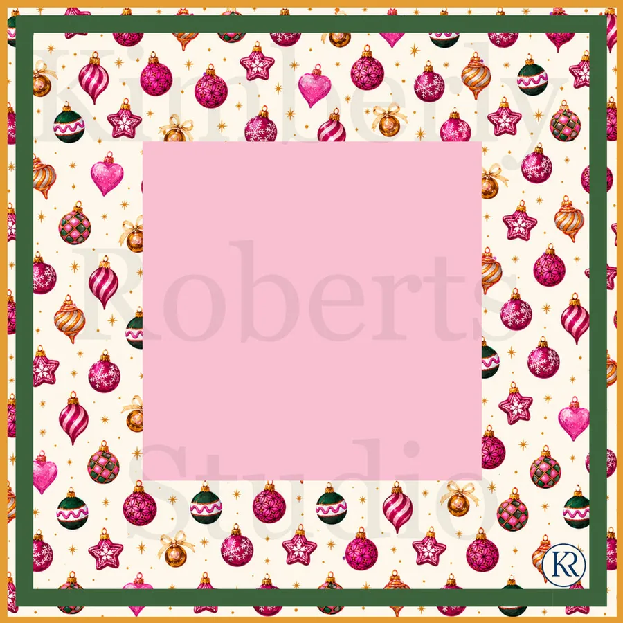 Pink Christmas Mahjong Mahjong Mat