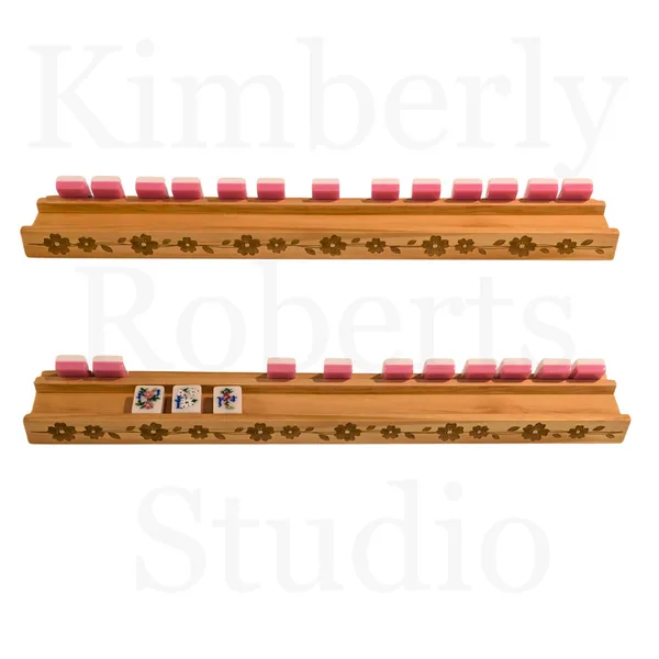 Engraved Mahjong Racks - set of 4