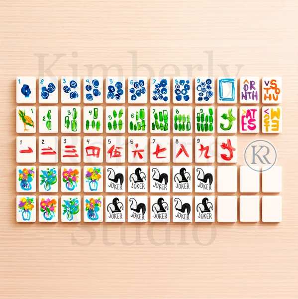 Abstract Mahjong Set PRINTED