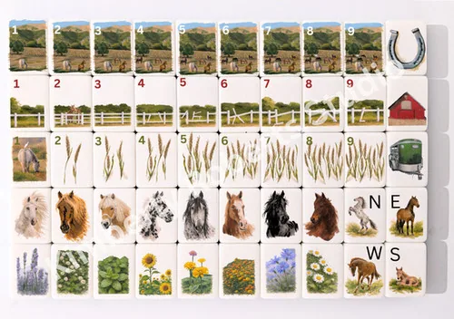 Equestrian Mahjong Set PRINTED