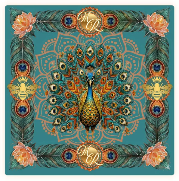 Mahjong Rani Mat — Majestic Peacock