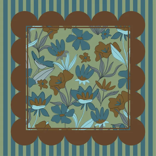 Moody Flowers Mahjong Mat