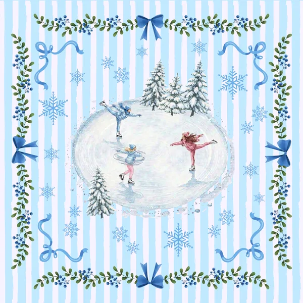 Winter Mahjong Mat