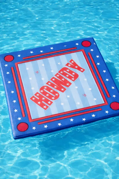 Floating Mahjong Tile Mat in Howdy + Red, White and Blue