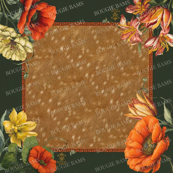 Campbell Fawn Floral Mahjong Mat