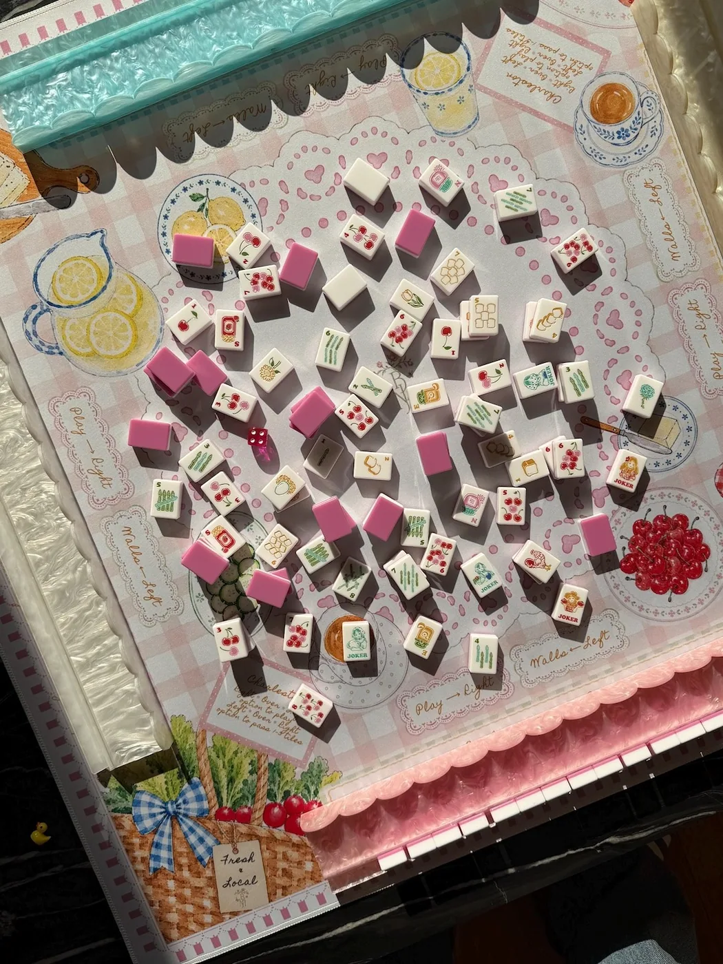 Bloomjong — Double-Sided Farmers Market Mahjong Mat