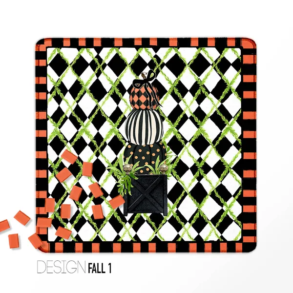 Fall Mahjong Mats - Design 1