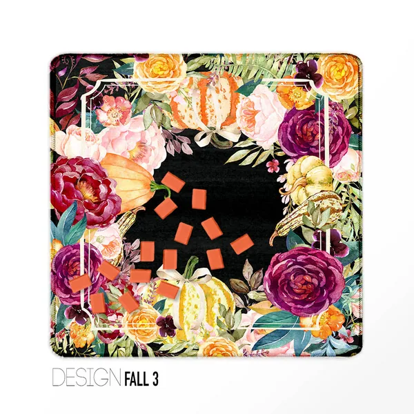 Fall Mahjong Mats - Design 3