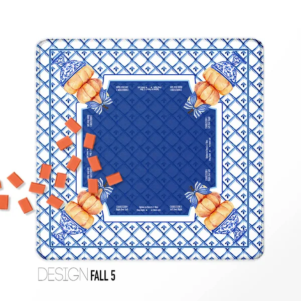 Fall Mahjong Mats - Design 5