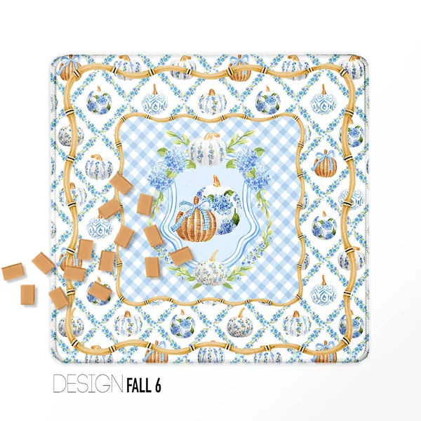 Fall Mahjong Mats - Design 6