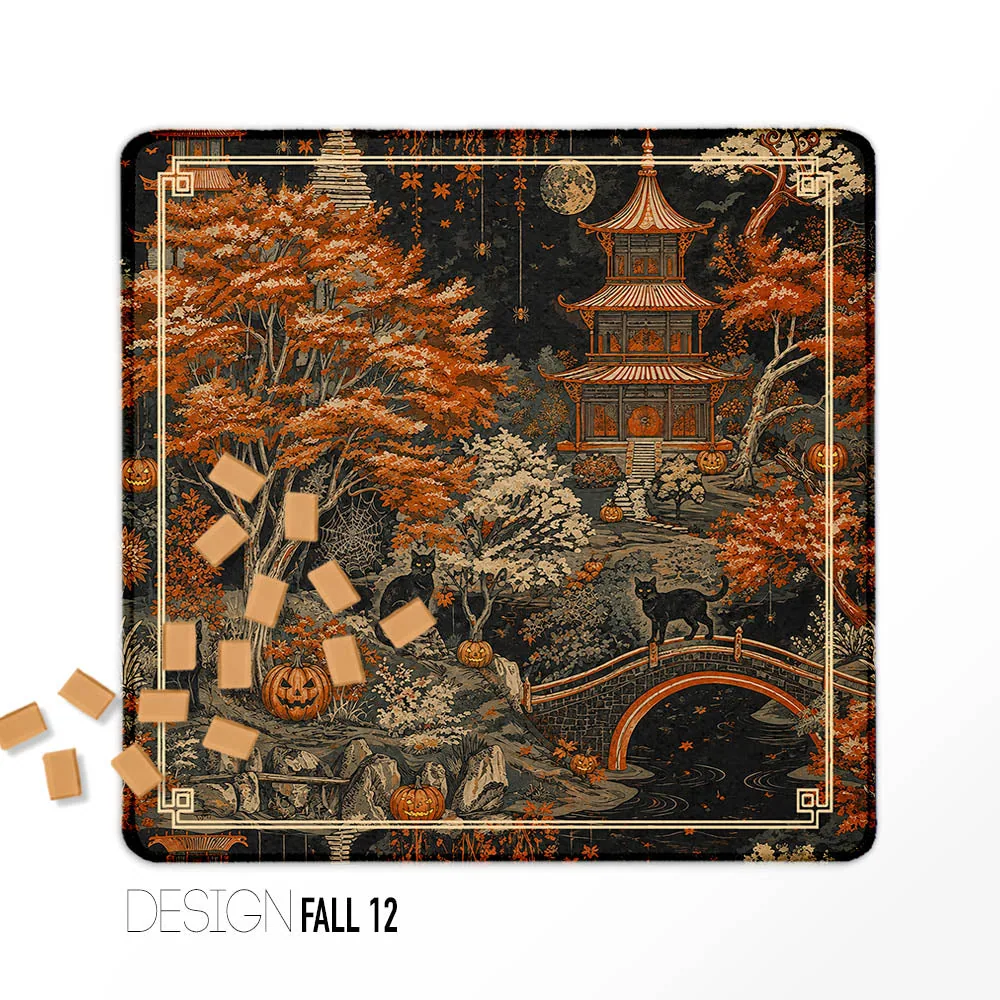 Fall Mahjong Mats - Design 12