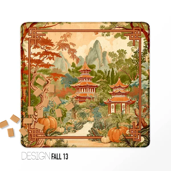 Fall Mahjong Mats - Design 13