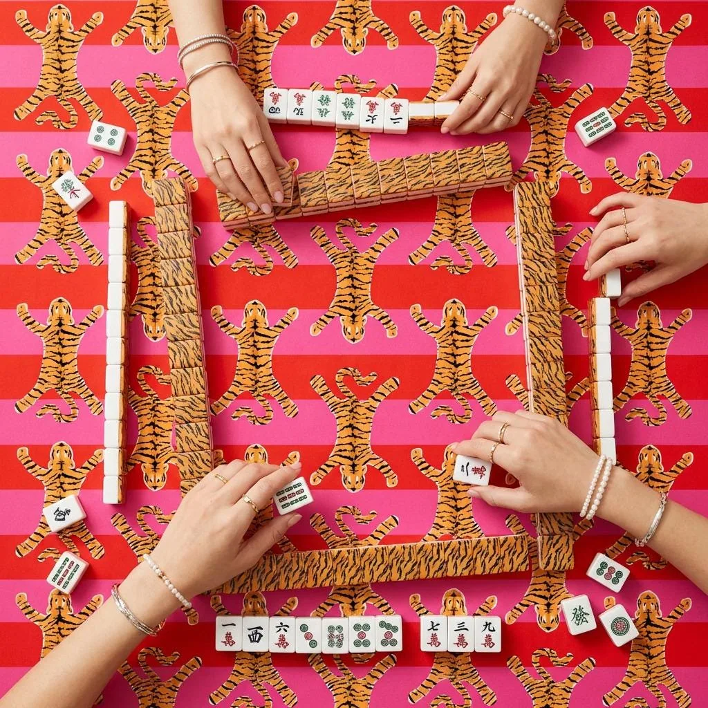 Custom Mahjong Mat, Sloane