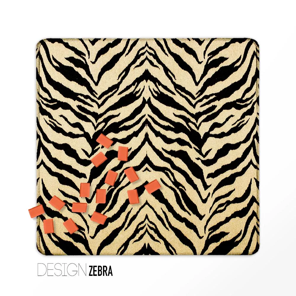 Travel Mahjong Mat, Non-Neoprene - Zebra