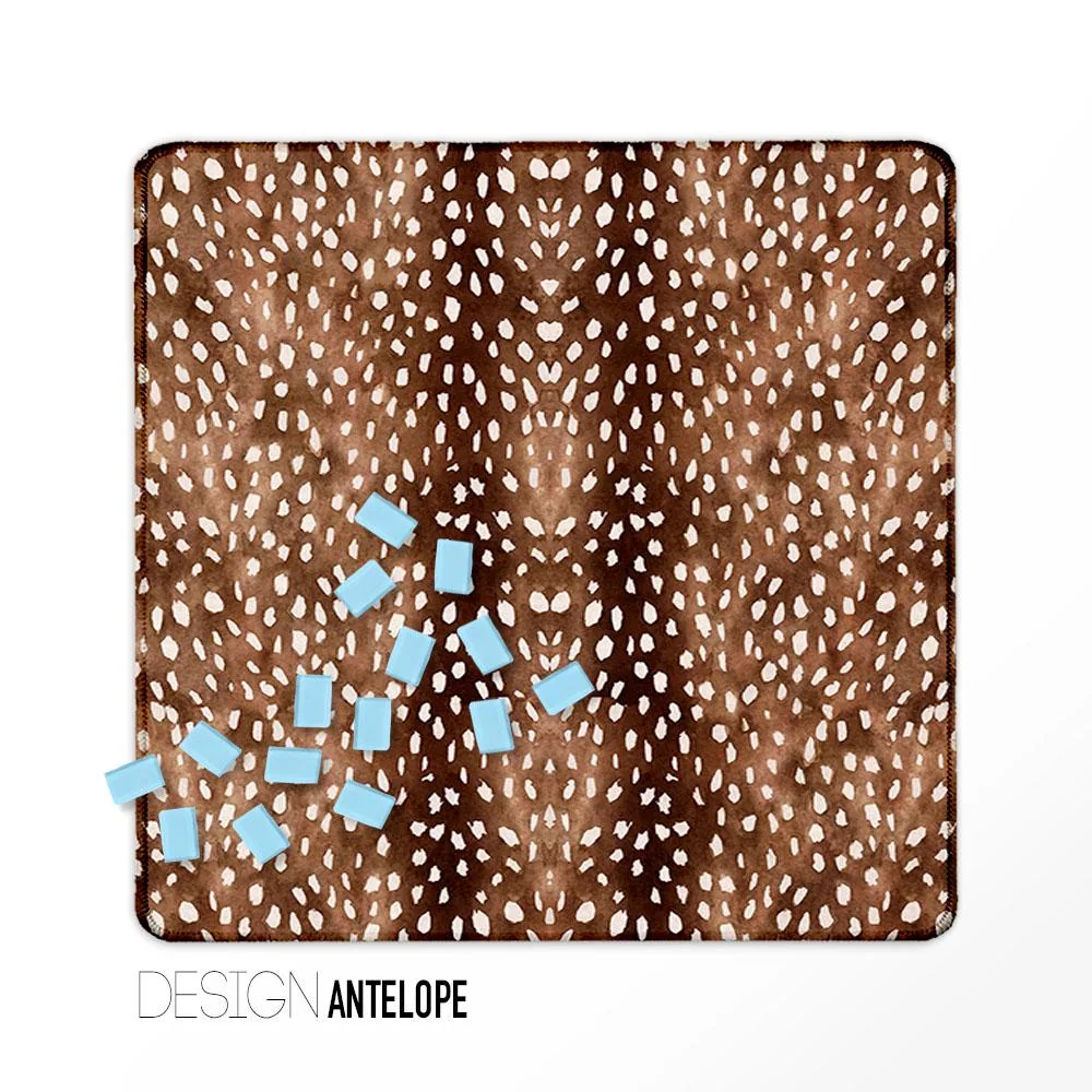 Custom Mahjong Mat, Animal Print - Antelope