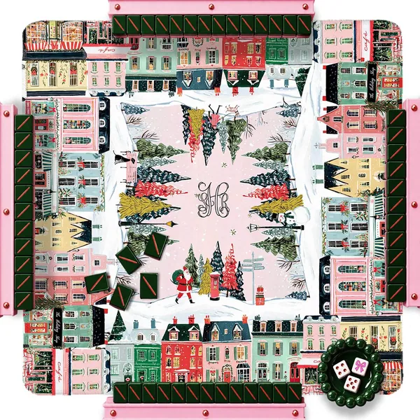 Christmas Custom Mahjong Mat - City