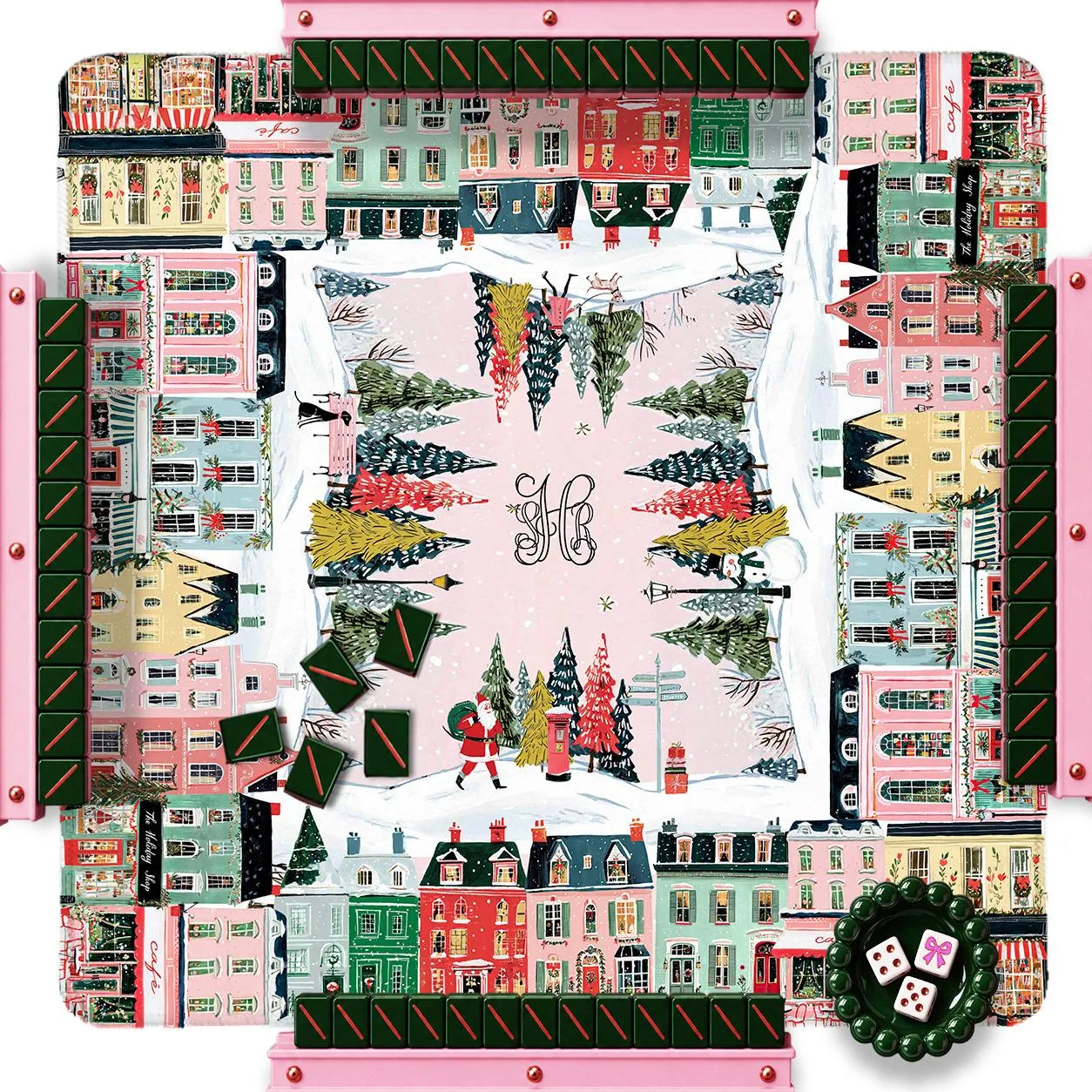 Christmas Custom Mahjong Mat - City