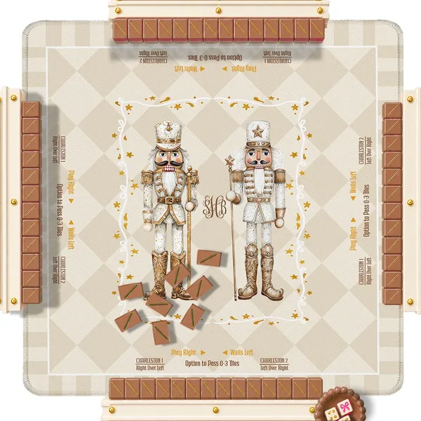 Christmas Custom Mahjong Mat - Glam Nutcrackers