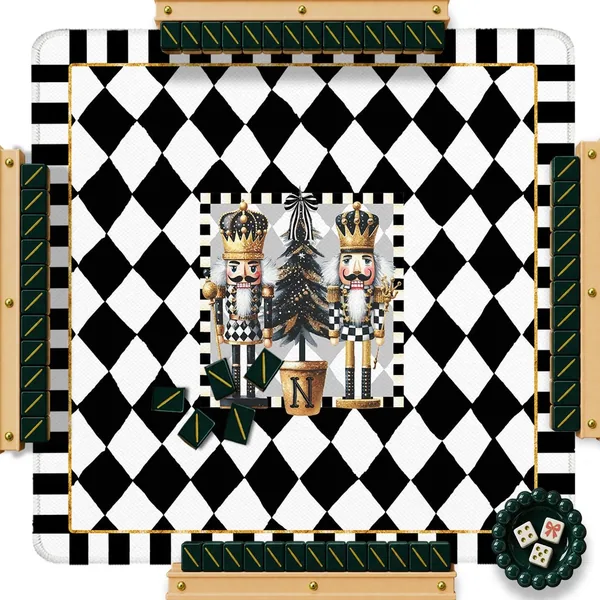 Christmas Custom Mahjong Mat - Jolly