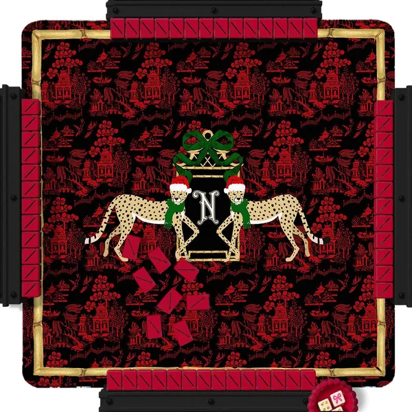Christmas Custom Mahjong Mat - Mistletoe