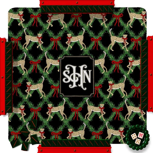 Christmas Custom Mahjong Mat - Merry