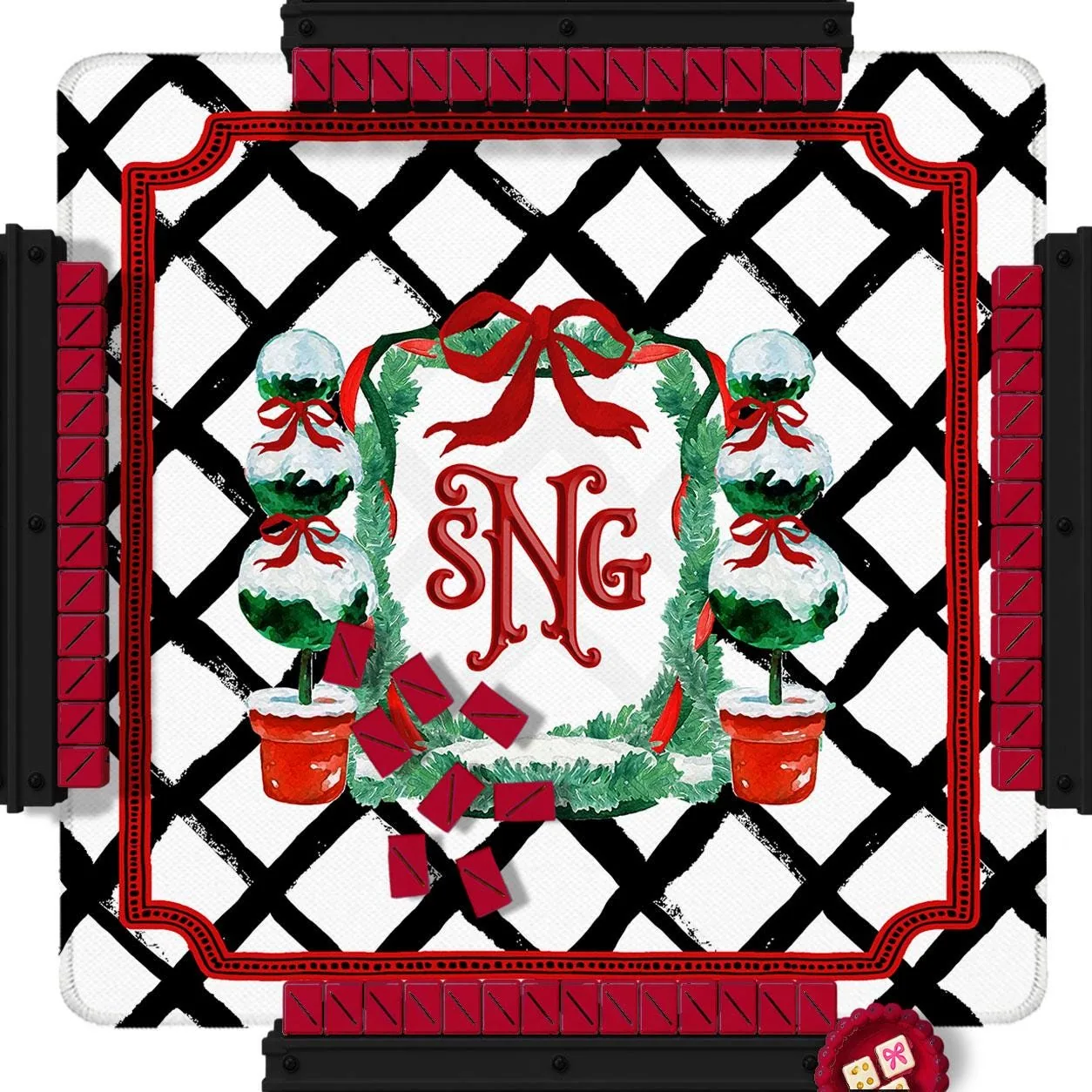 Christmas Custom Mahjong Mat - Winter